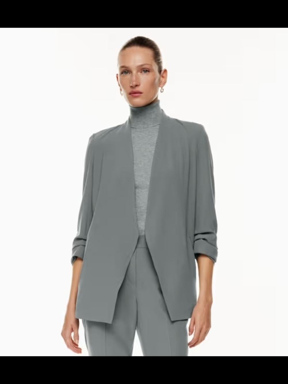 Babaton Power Blazer heather chrome